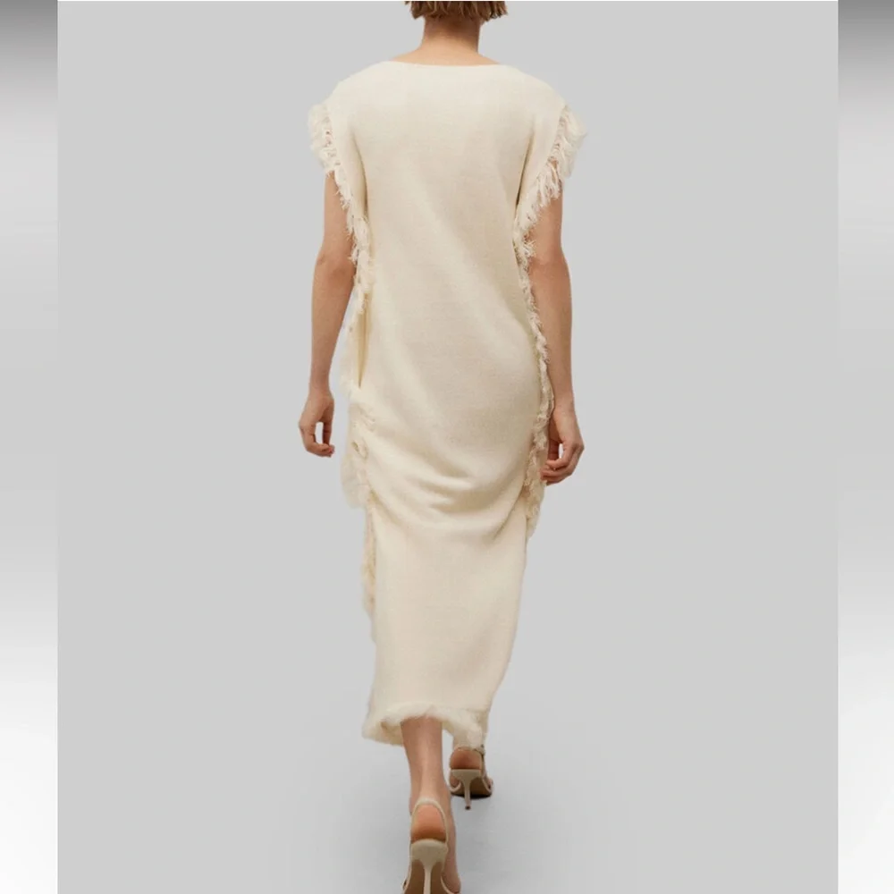 Adolfo Dominguez linen fringe dress - Picture 2 of 7